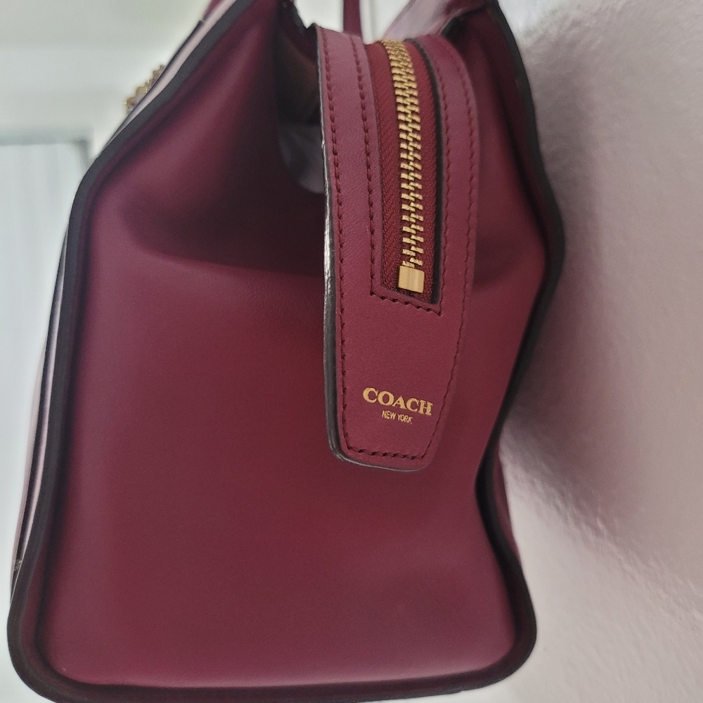 Coach Magenta Leather Chelsea Carryall Satchel - Picture 7 of 16